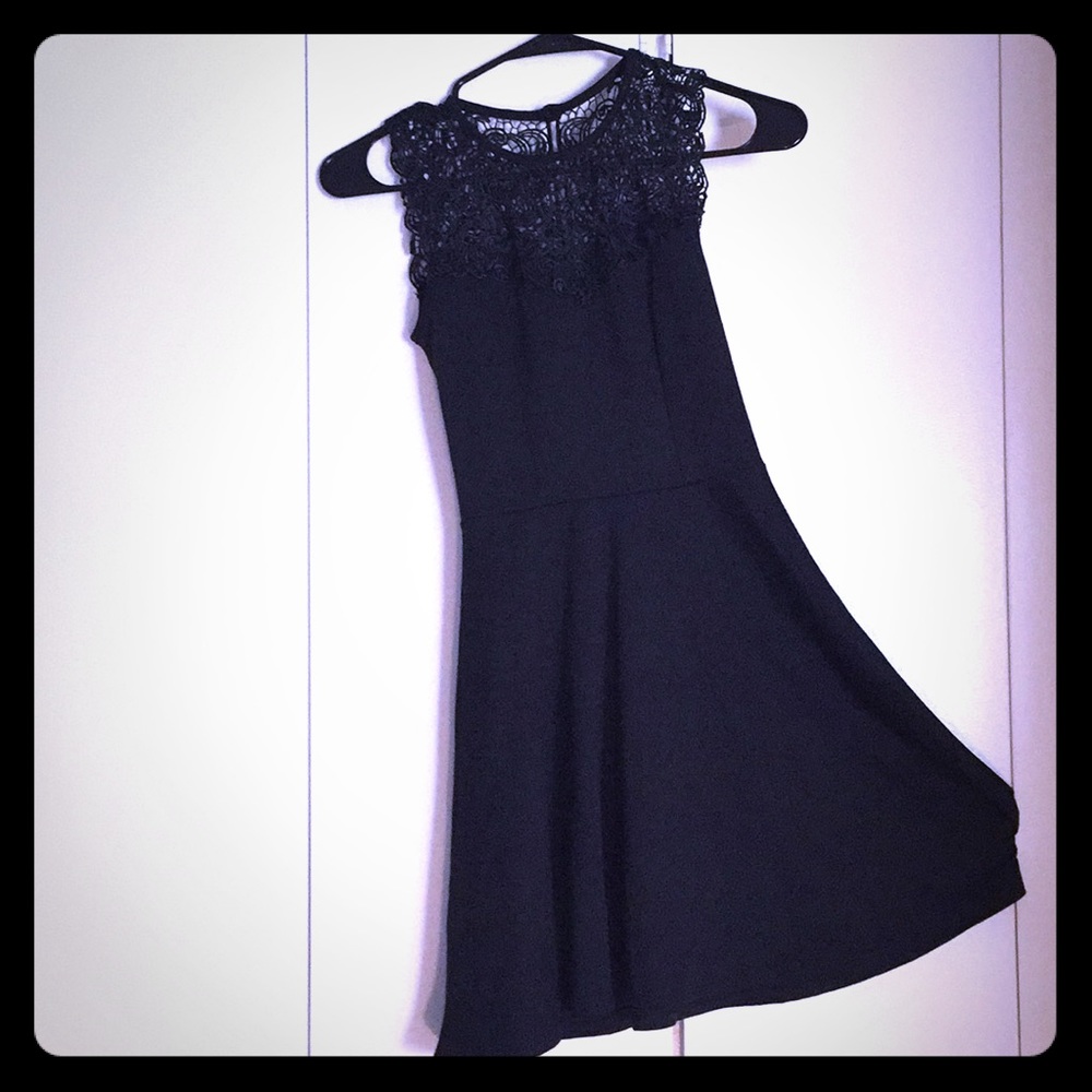 Black skater dress
